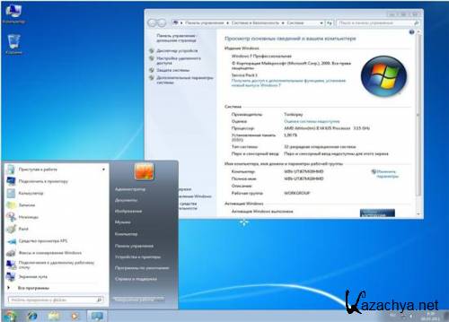 Windows 7 Professional SP1  (x86/x64) by Tonkopey