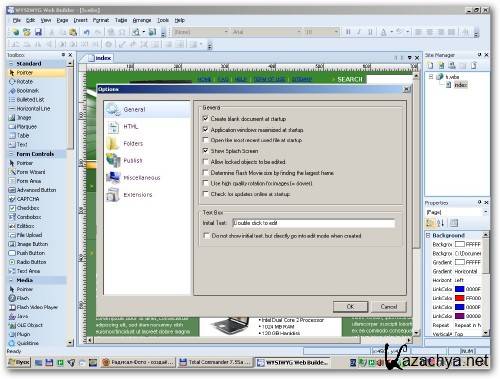 WYSIWYG Web Builder 7.5.0 + RUS + UNICODE VERSION