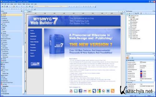 WYSIWYG Web Builder 7.5.0 + RUS + UNICODE VERSION