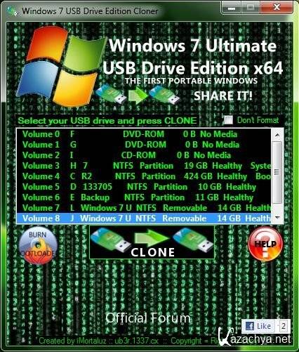 Windows 7 Ultimate USB Drive Edition x64 v3 0-iMortaluz