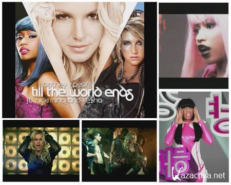 Britney Spears ft. Nicki Minaj ft. Ke$ha - Till The World Ends (off.remix)(2011,HD)MP4