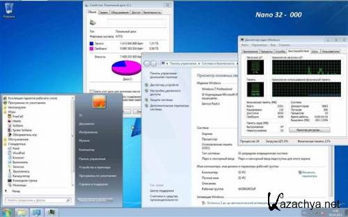 Microsoft Windows 7 SP1 x86-x64 RU Lite & Colibri & Nano IE9 "777" (14 in 1) by LBN