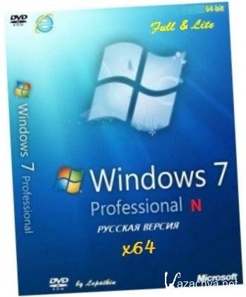  Windows 7 Professional-N SP1 IE9 x64 EN-RU Updates 110508 Full & Lite by LBN