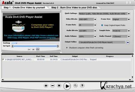 Acala DivX DVD Player Assist v6.0.4
