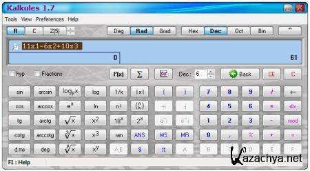 Kalkules 1.7.4 Portable