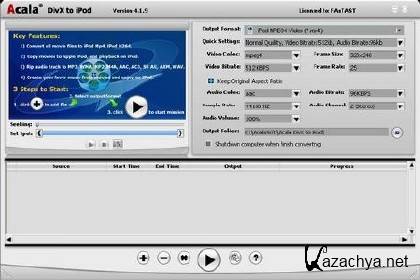 Acala DivX to iPod v4.1.9 