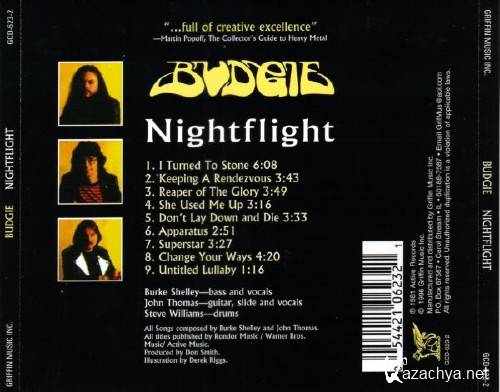 Budgie - Nightfligt (1981)