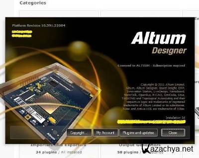Altium Designer 10.467.22184 with All Plugins, Examples, Libraries, Reference Designs, Helps [2011]