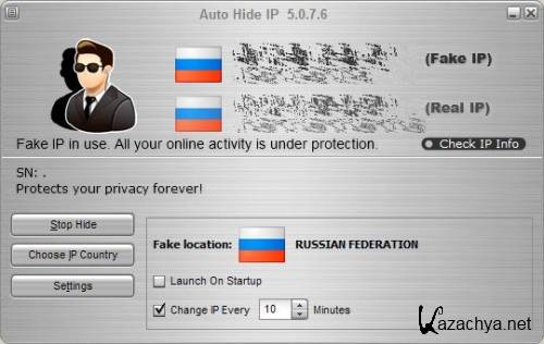 Auto Hide IP 5.1.4.8 x86 + Portable (2011, ENG)