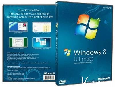 Windows 8 Ultimate M2 7955 x86 Lite by Lopatkin (2011RUS)