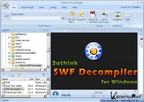 Sothink SWF Decompiler 6.3 build 3221 Portable (2011)