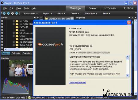 ACDSee Pro 4.0.237 (2011/Eng) + ACDSee Pro 4.0.237 (Rus/Eng) RePacks by SPecialiST + RePack by loginvovchyk + Portable