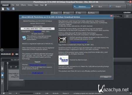 MAGIX PhotoStory on CD & DVD v10.0.3.2 Deluxe Download Version 2011
