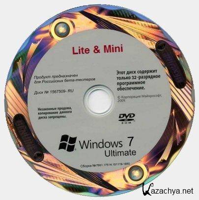 Windows 7 Ultimate SP1 x86 ru-RU Lite & Mini