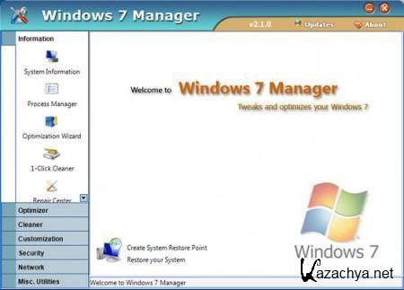 Windows 7 Manager v 2.1.6 Final (x86/x64) + 