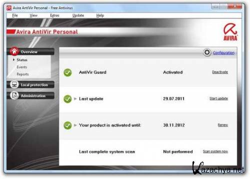 Avira AntiVir Personal 10.0.0.652