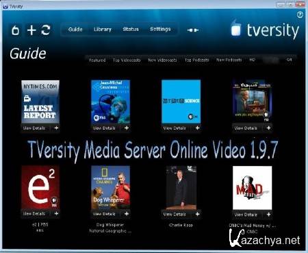 TVersity Media Server Online Video 1.9.7