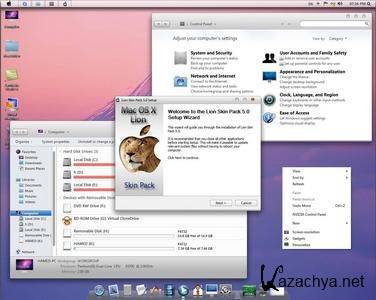 Mac OS X Lion Skin Pack 5.0 For Windows 7