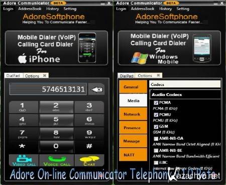 Adore On-line Communicator Telephony v 1.0 Beta
