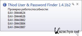 TNod User & Password Finder 1.4.1 beta 2 (2011/Rus)
