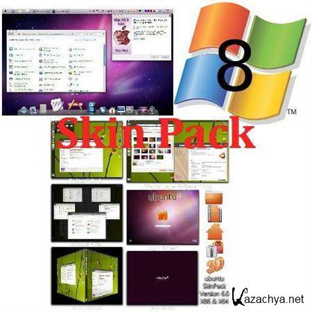 Windows 8 - Ubuntu - Mac Lion Skin Pack (2011, 32bit/64bit) 