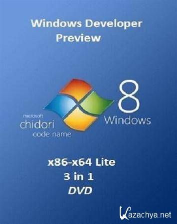 Microsoft Windows Developer Preview x86-x64 en-US Lite 3 in 1 DVD-4.7 