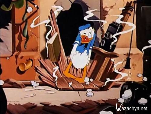    / Donald's Double Trouble (1946 / DVDRip)