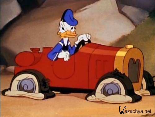    / Donald's Tire Trouble (1943 / DVDRip)