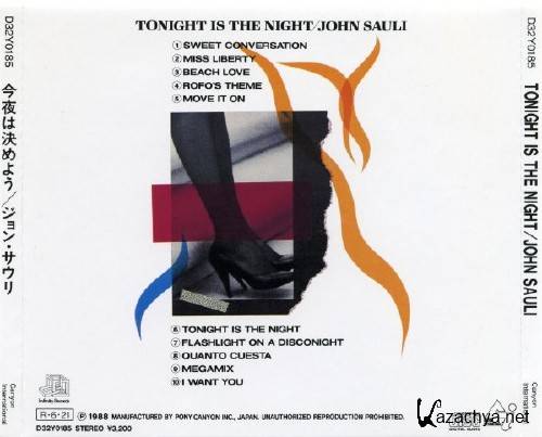 John Sauli - Tonight Is The Night (1988)