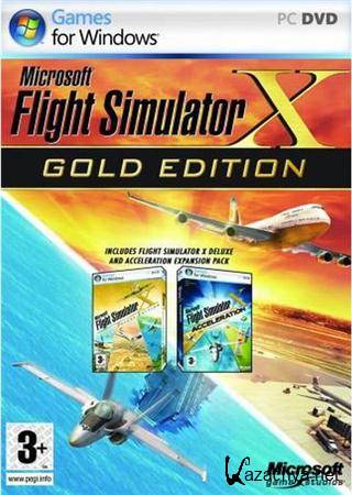 Microsoft Flight Simulator X (Deluxe Edition) + Разгон (Набор дополнений) (2007/PC) - полностью на РУССКОМ Microsoft Flight Simulator X (Deluxe Edition) + Разгон (Набор дополнений) (2007/PC) - полностью на РУССКОМ