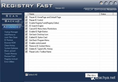 Registry Fast v5.0.20111021
