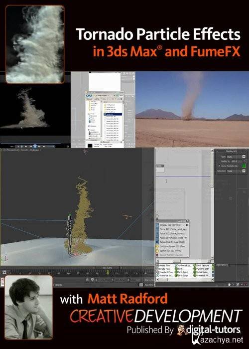 Tornado Particle Effects in 3ds Max and FumeFX