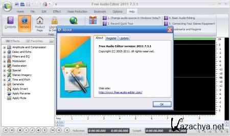 Free Audio Editor 2011 7.3.1  Portable