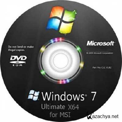 Windows 7  x64 for MSI WindPad 110W (2011/RUS) (prepared by xalex & zhuk.m) 