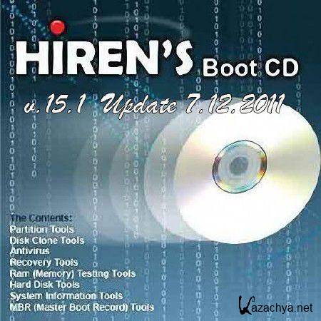 Hiren's BootCD 15.1 Updated 07.12.2011