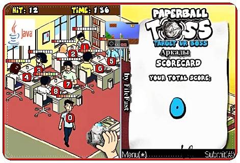 Paper Ball Toss - Target Ur Boss /  