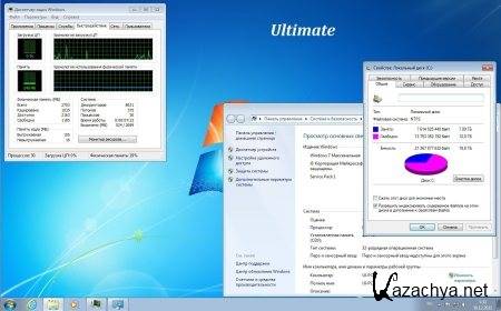 Microsoft Windows 7 Starter SP1 x86 RU Full UpdatePack 2011 "Chameleon"