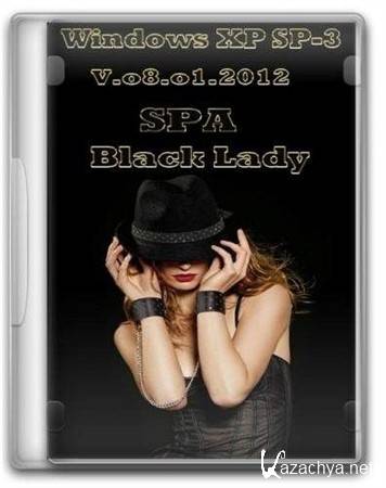 Windows XP SP3 SPA Black Lady v.08.01.(2012/RUS)