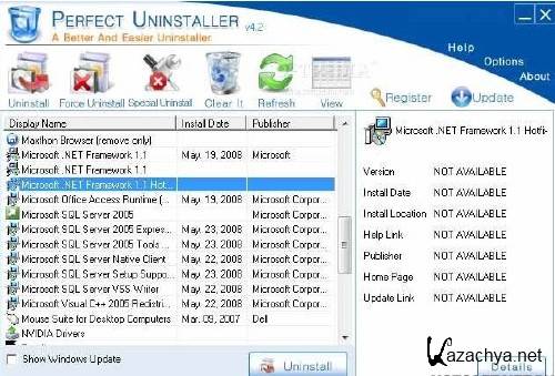 Perfect Uninstaller 6.3.3.9 DC 10.01.2012 + crack (serial)
