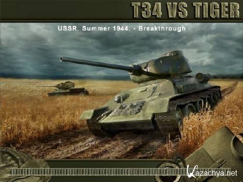 WWII Battle Tanks: T-34 vs Tiger (2007/ENG/RUS)