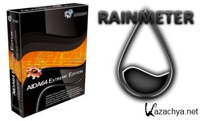Rainmeter 2.2 + AIDA64 Extreme Edition v2.0 2012