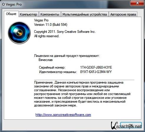 Sony Vegas Pro 11 Build 594/595 [x86,x64 /Eng,Ru/2012]