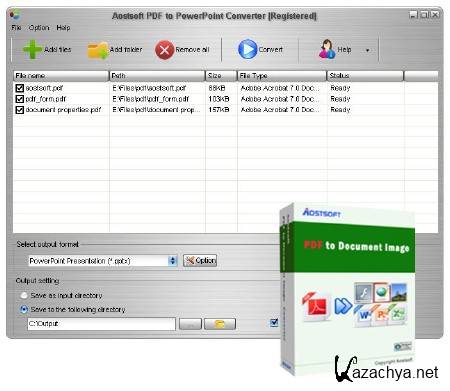 Aostsoft PDF to PowerPoint Converter 3.8.3 Portable