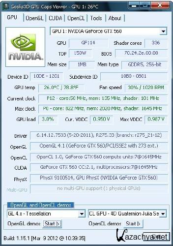 GPU Caps Viewer 1.15.1