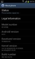 Android 4.0.3  Samsung Galaxy S II GT-I9100