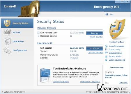 Emsisoft Emergency Kit 1.0.0.25