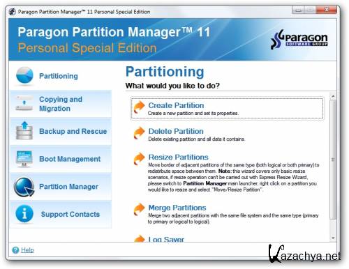 Paragon Partition Manager 11 10.0.17.13146 Personal Special Portable (ENG)