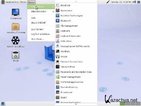 Snowlinux 2.0 GNOME-2 i386 + x86-64 (2xCD)