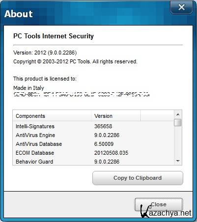 PC Tools Internet Security 2012 9.0.0.2286