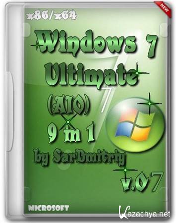 Windows 7 SP1 AIO 9 in 1 by SarDmitriy v.07 (x64/x86/2012/Rus)